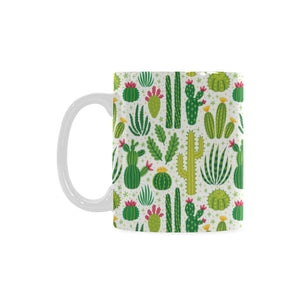 Cactus pattern copy Classical White Mug (Fulfilled In US)