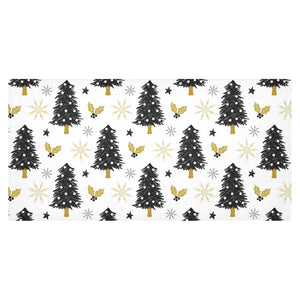 Christmas tree holly snow star pattern Tablecloth