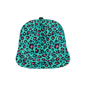 Green leopard skin print pattern All Over Print Snapback Cap