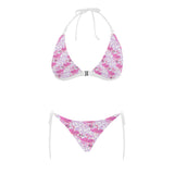 Pink flamingo flower pattern Sexy Bikinis Two-Piece Swimsuits