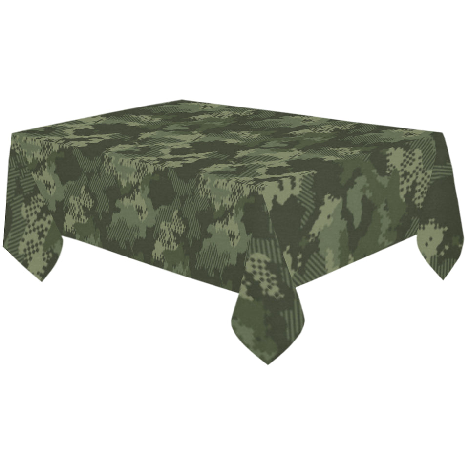 Digital Green camouflage pattern Tablecloth