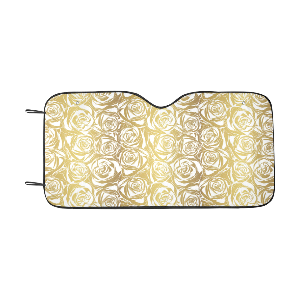 Rose Pattern Print Design 05 Car Sun Shade