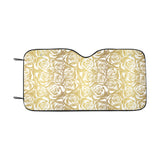 Rose Pattern Print Design 05 Car Sun Shade