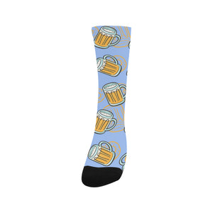 Beer pattern Crew Socks