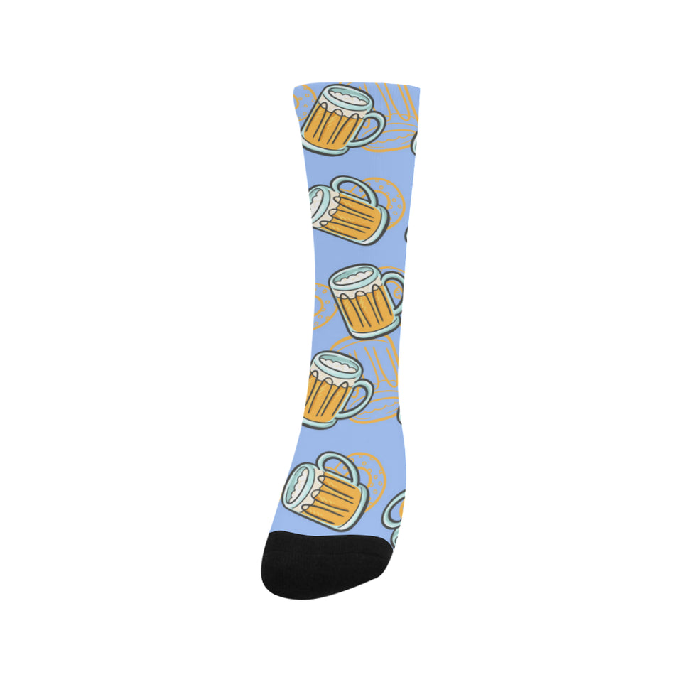 Beer pattern Crew Socks