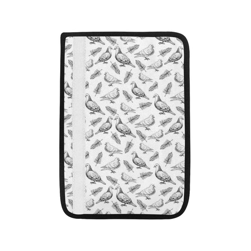 Pigeon Pattern Print Design 05 Car Seat Belt Cover