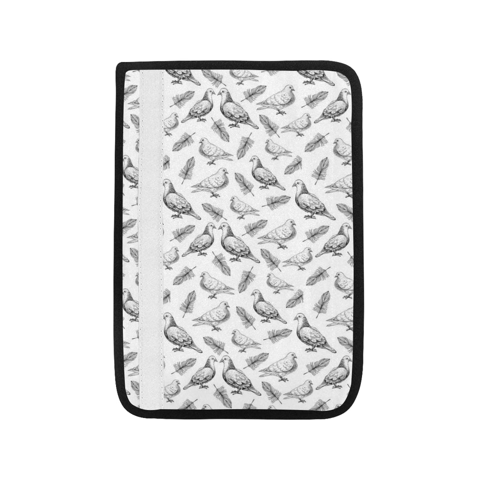 Pigeon Pattern Print Design 05 Car Seat Belt Cover