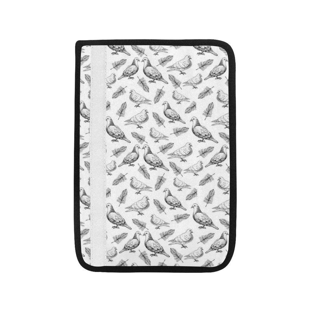 Pigeon Pattern Print Design 05 Car Seat Belt Cover