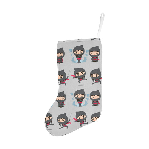 Cute ninja pattern Christmas Stocking