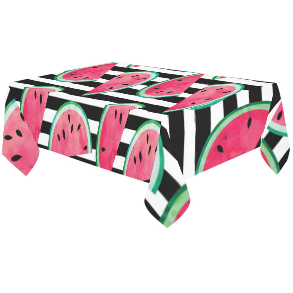 Watercolor paint textured watermelon pieces Tablecloth