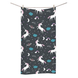 unicorn rainbows moon clound star pattern Bath Towel