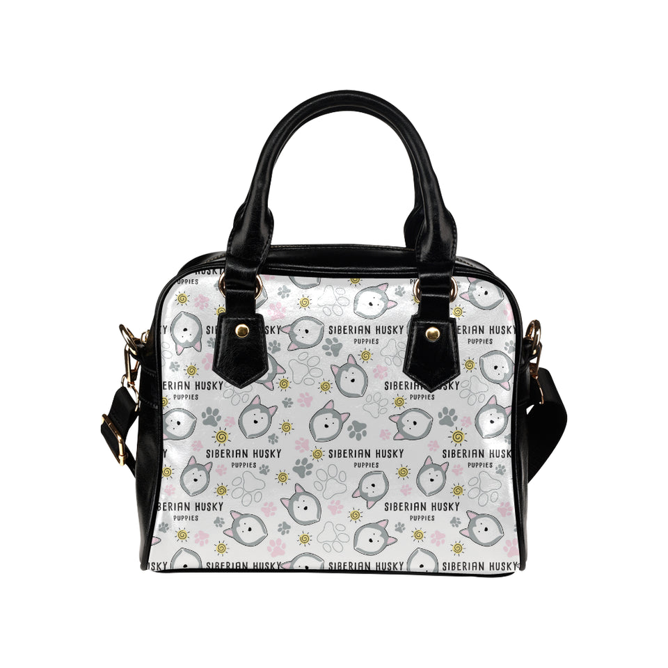Siberian Husky design pattern Shoulder Handbag