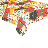 Colorful Maneki neko cat pattern Tablecloth