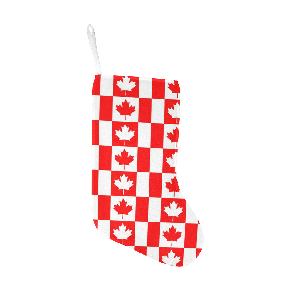 Canada Pattern Print Design 05 Christmas Stocking