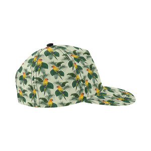 Beautiful parrot palm leaves pattern All Over Print Snapback Cap