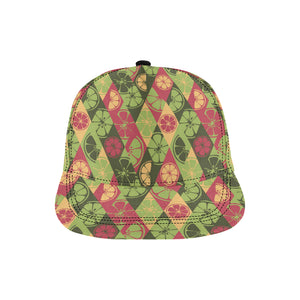 Cool Geometric lime pattern All Over Print Snapback Cap