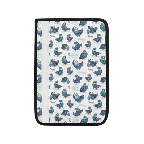 Pigeon Pattern Print Design 02 Car Seat Belt Cover