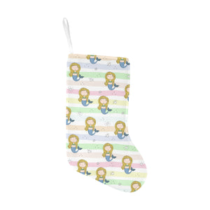 Cute hand drawn mermaid Christmas Stocking