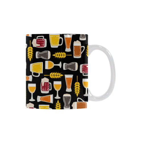 Beer type pattern Classical White Mug (Fulfilled In US)