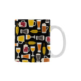Beer type pattern Classical White Mug (Fulfilled In US)