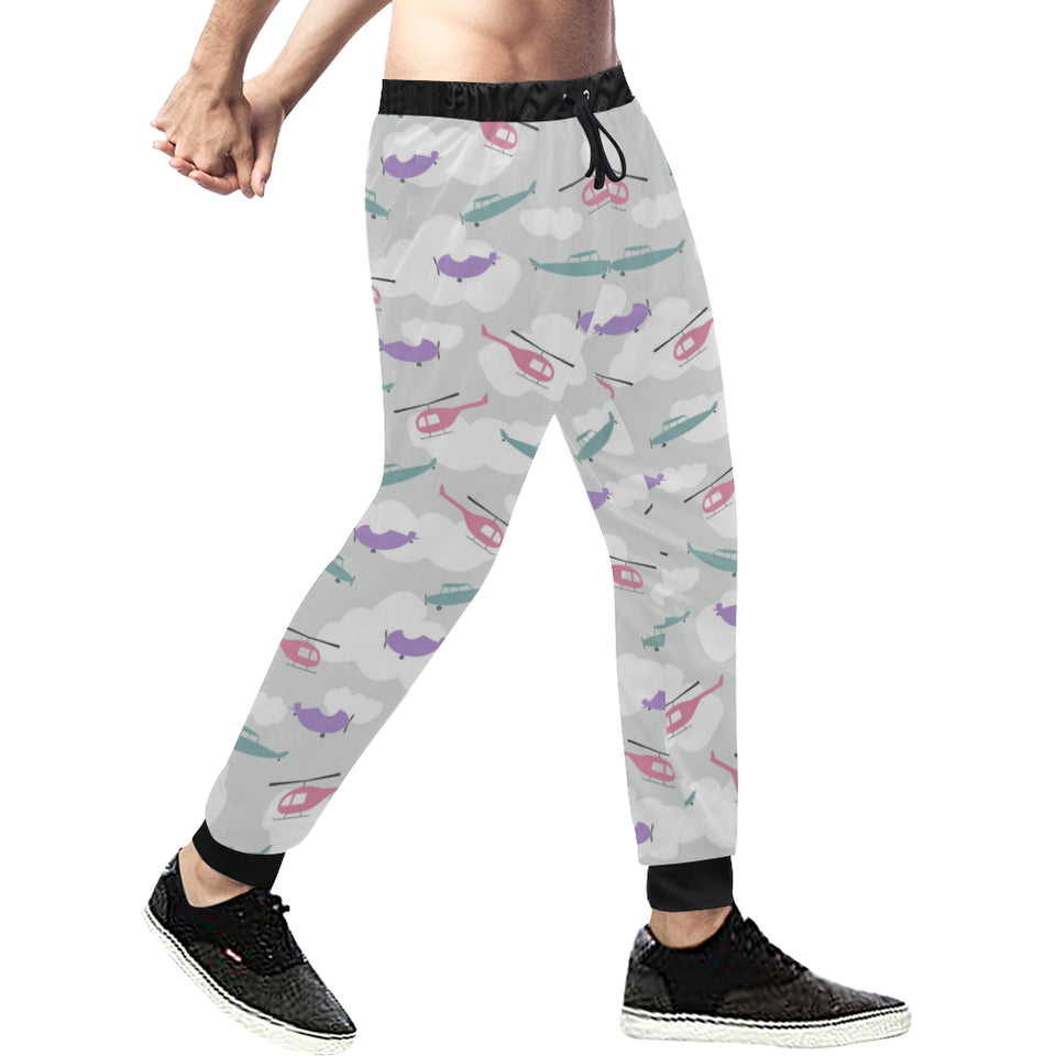 Helicopter plane pattern Unisex Casual Sweatpants