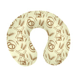 Windmill Wheat pattern U-Shaped Travel Neck Pillow