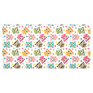 Color cute owl pattern Tablecloth