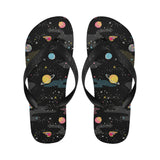 space pattern Unisex Flip Flops