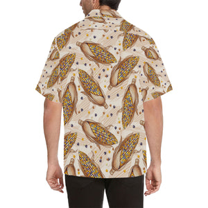 Corn Pattern Print Design 03 Men's All Over Print Hawaiian Shirt (Model T58)