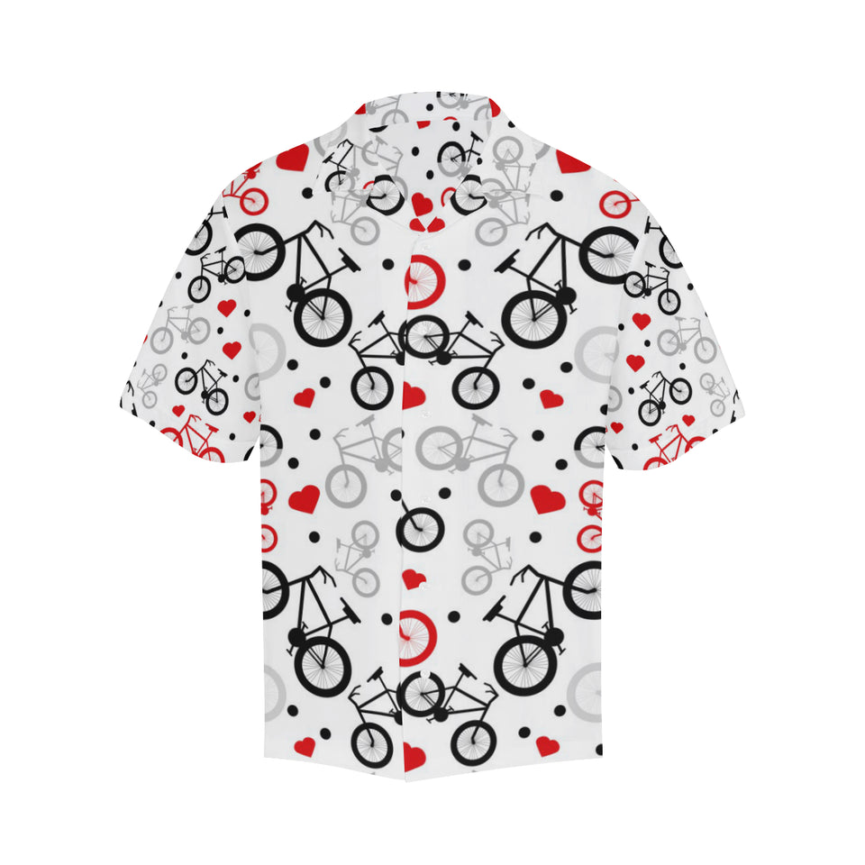 Bicycle Pattern Print Design 04 Men's All Over Print Hawaiian Shirt (Model T58)