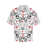 Bicycle Pattern Print Design 04 Men's All Over Print Hawaiian Shirt (Model T58)