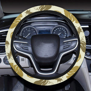 Lion Pattern Print Design 02 Car Steering Wheel Cover