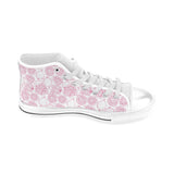Sketch guava pattern Men's High Top Canvas Shoes White