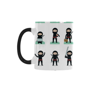 Cute ninja katana sword pattern Morphing Mug Heat Changing Mug