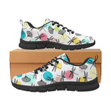 Dragonflies ginkgo leaves pattern Men's Sneaker Shoes