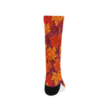 Autumn maple leaf pattern Crew Socks
