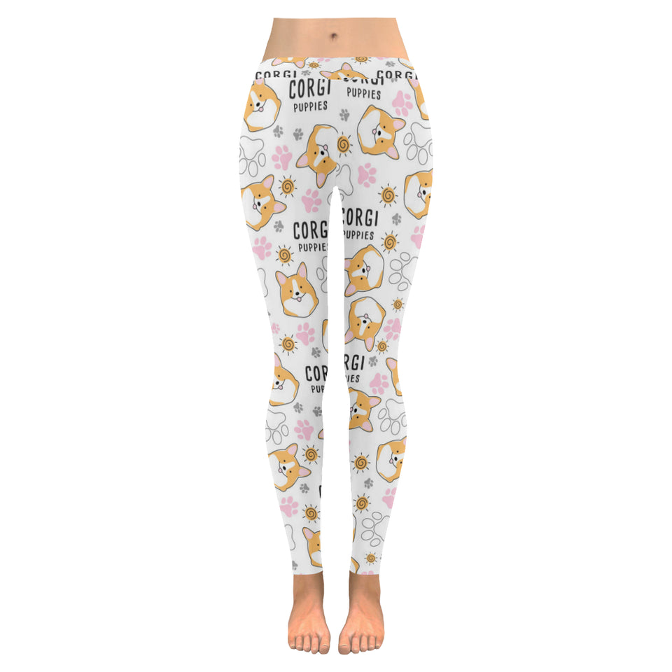 Corgi Dog Pattern Women's Legging Fulfilled In US