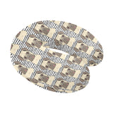 Happy pug pattern U-Shaped Travel Neck Pillow