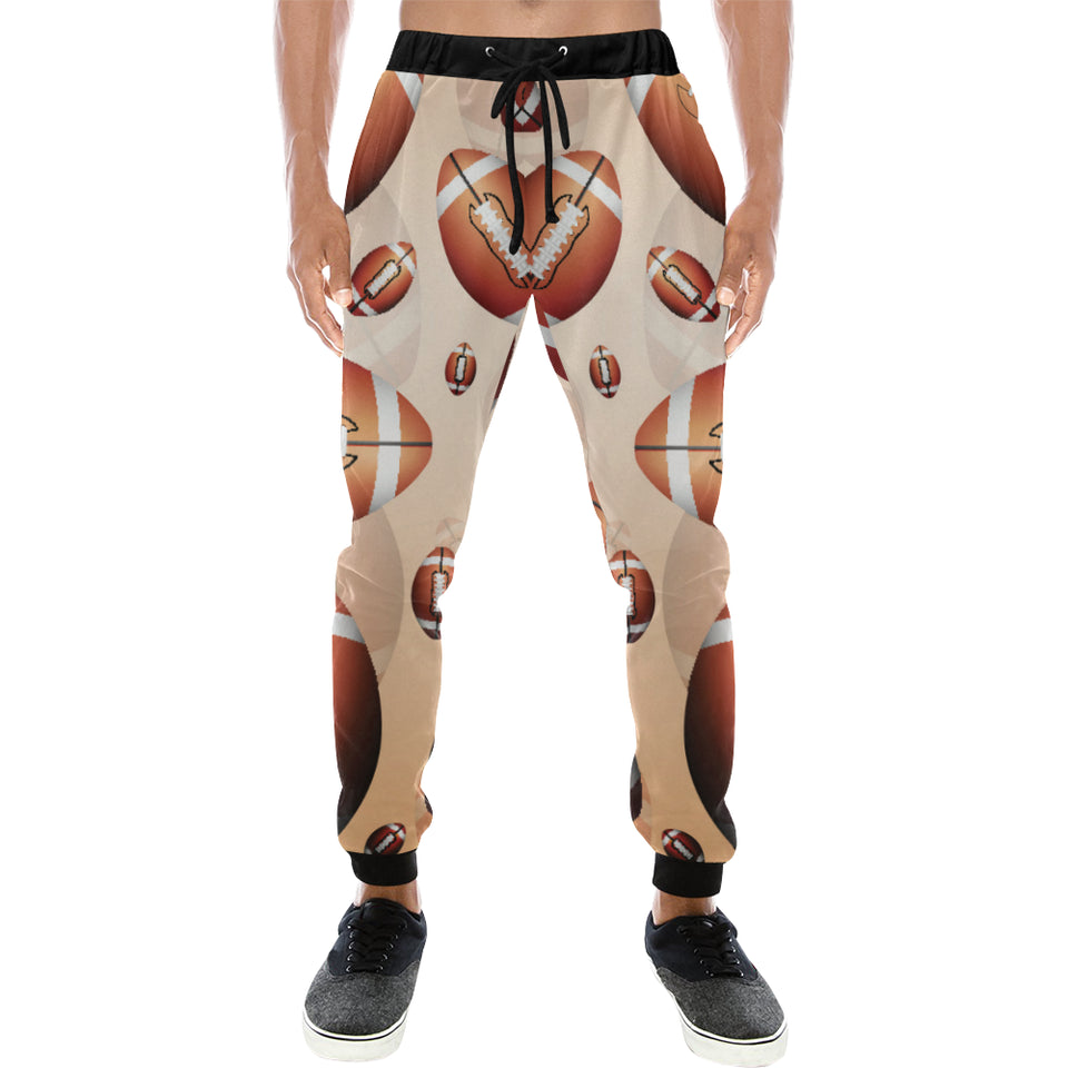 American football ball design pattern Unisex Casual Sweatpants