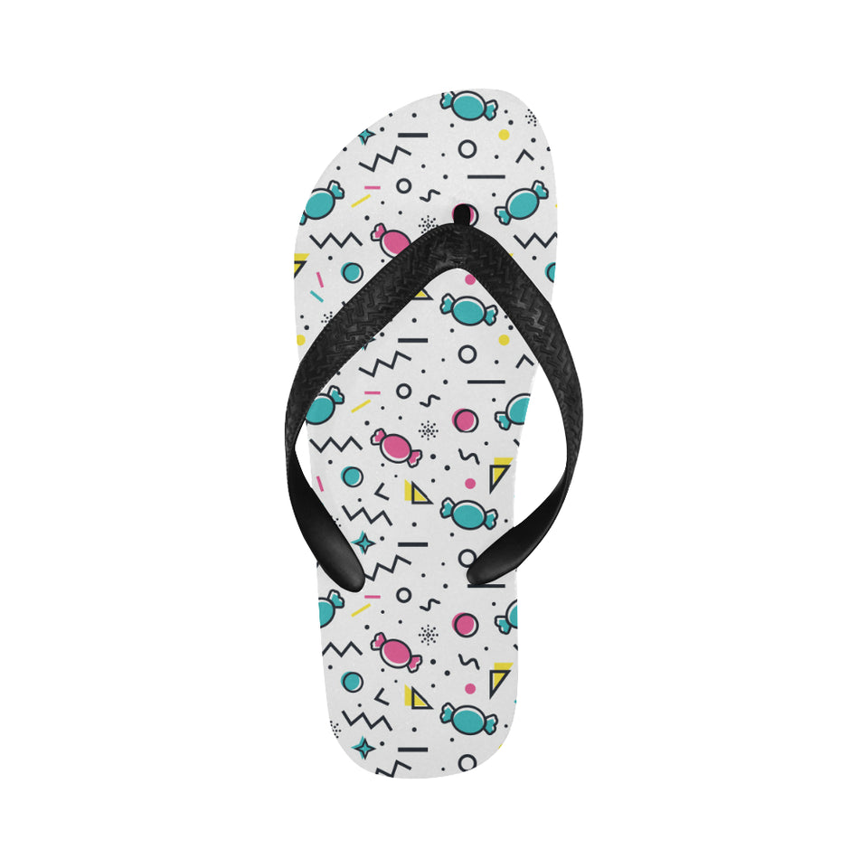 Candy design pattern Unisex Flip Flops