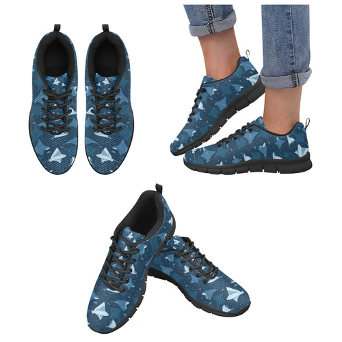 Stingray Pattern Print Design 04 Women's Sneaker Shoes