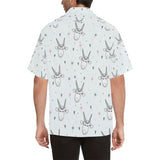 Cute goat design pattern Men's All Over Print Hawaiian Shirt
