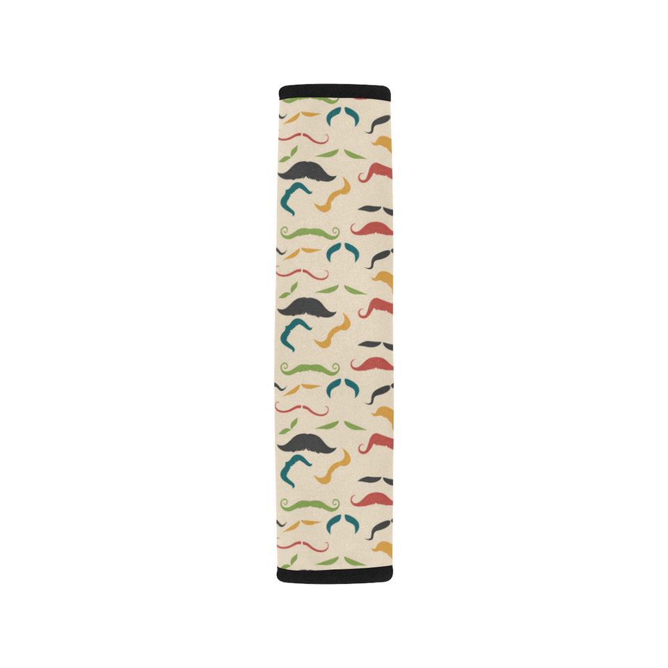 Mustache Beard Pattern Print Design 03 Car Seat Belt Cover