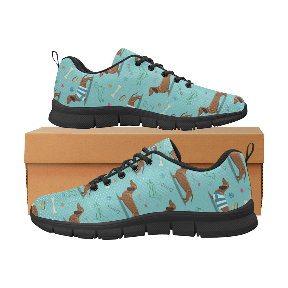 Dachshund decorative background Women's Sneaker Shoes