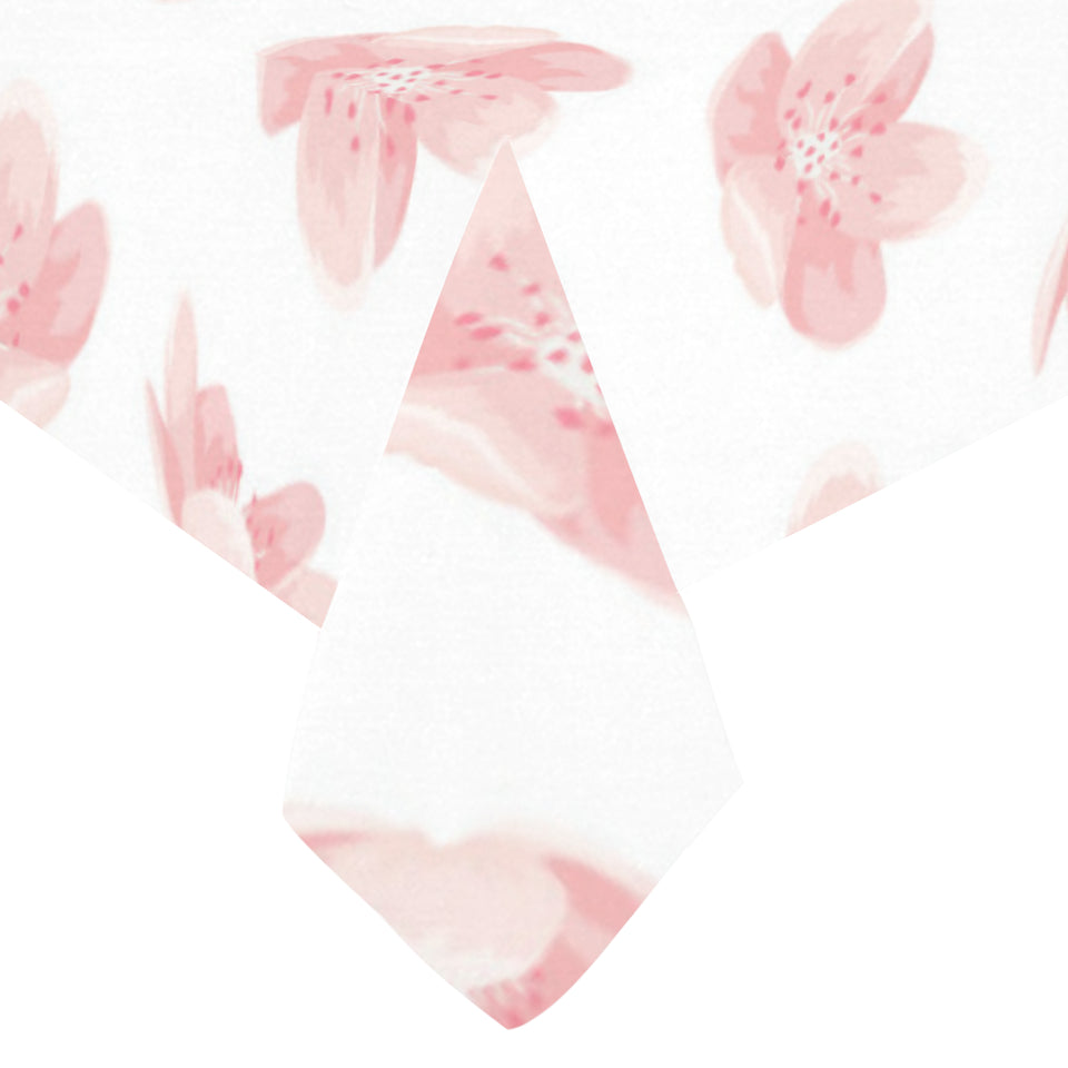Pink sakura cherry blossom pattern Tablecloth