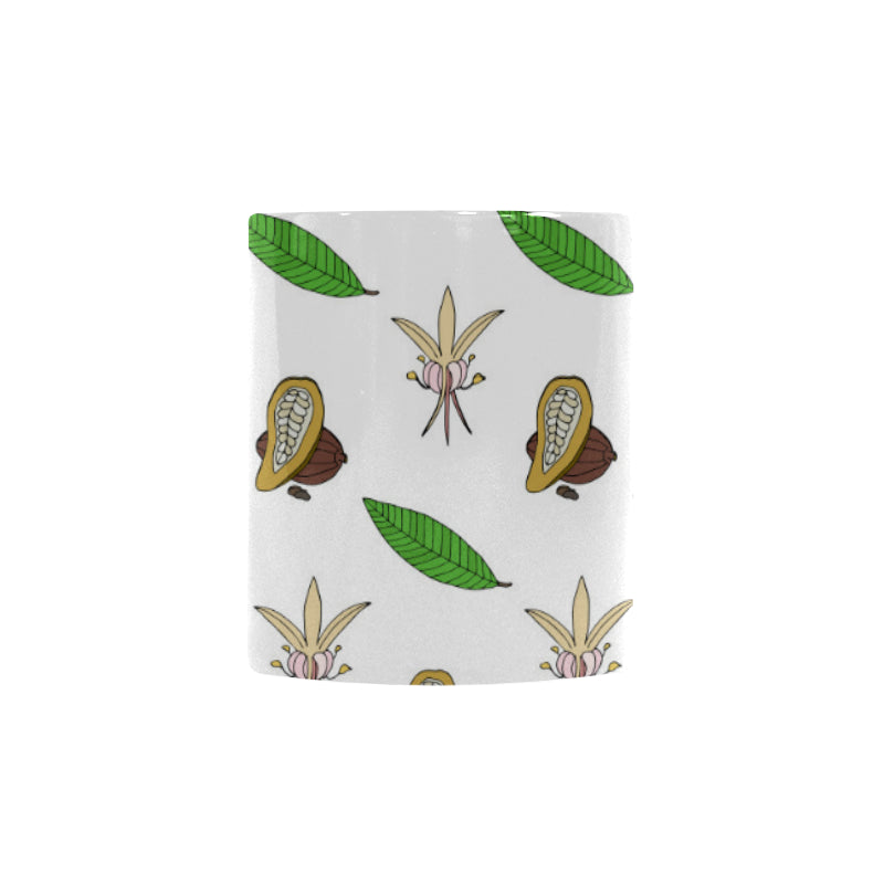 Color hand drawn cacao pattern Morphing Mug Heat Changing Mug