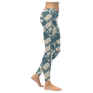 Sea turtle Polynesian Tribal design pattern Women's Legging Fulfilled In US
