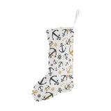 Anchors Rudders pattern Christmas Stocking
