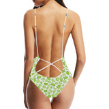 Lime design pattern Women's One-Piece Swimsuit