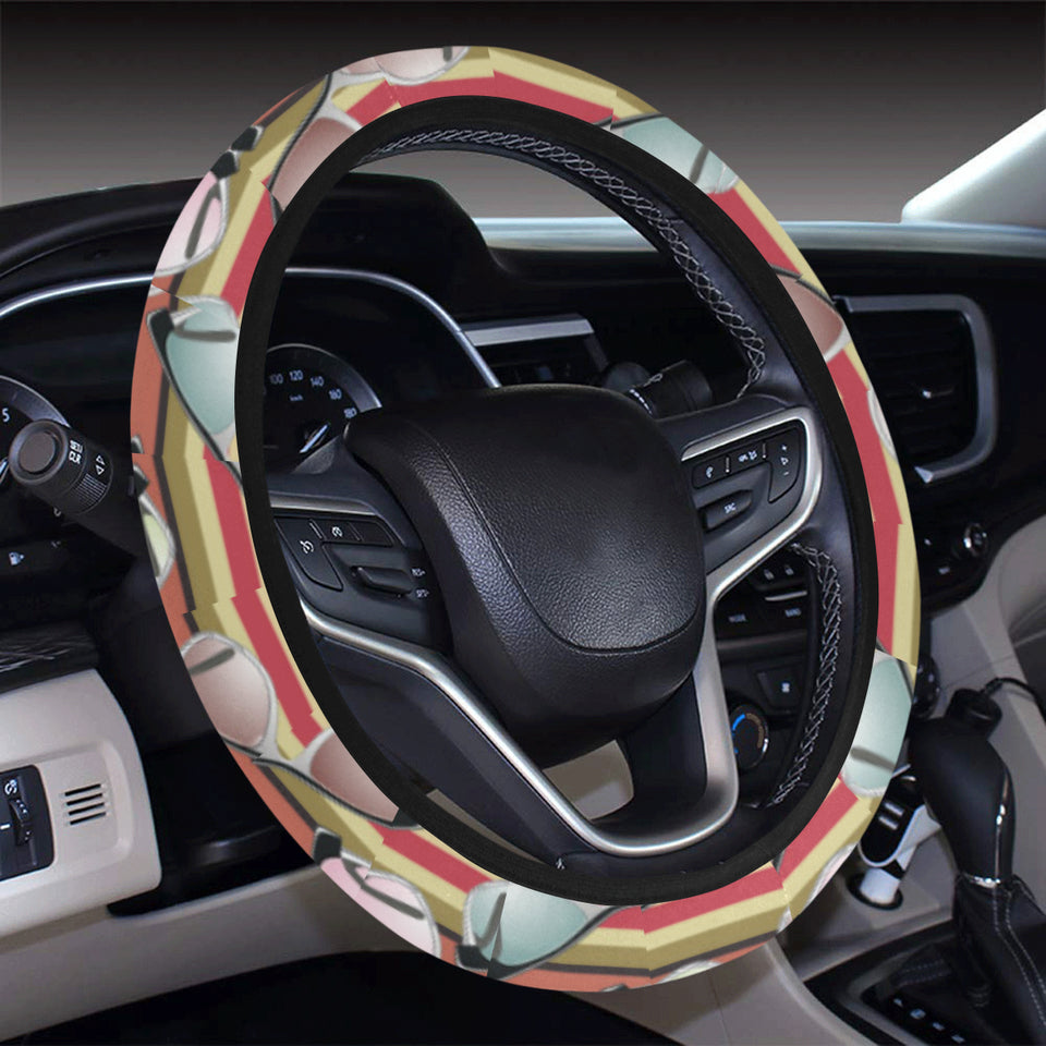 Sun Glasses Pattern Print Design 02 Car Steering Wheel Cover
